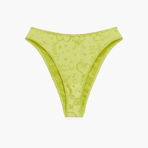 Savage X Fenty Lime green satin panties - Small